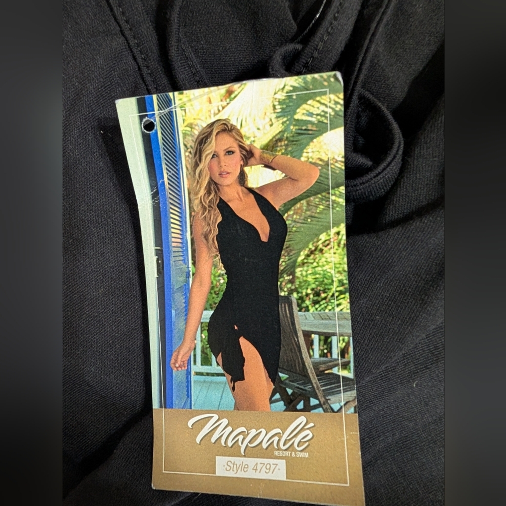 Mapalé Black Summer Dress/ Swimsuit Cover